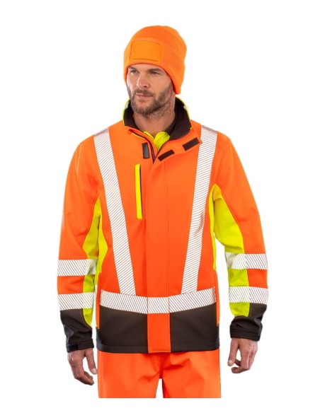 Result Recycled Recycled 3-layer printable 3-tone safety softshell