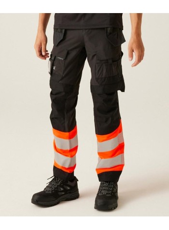 Regatta High Visibility Hi-Vis X-Pro Stretch holster trousers (Class 1)