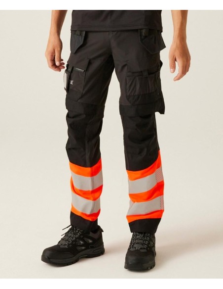 Regatta High Visibility Hi-Vis X-Pro Stretch holster trousers (Class 1)