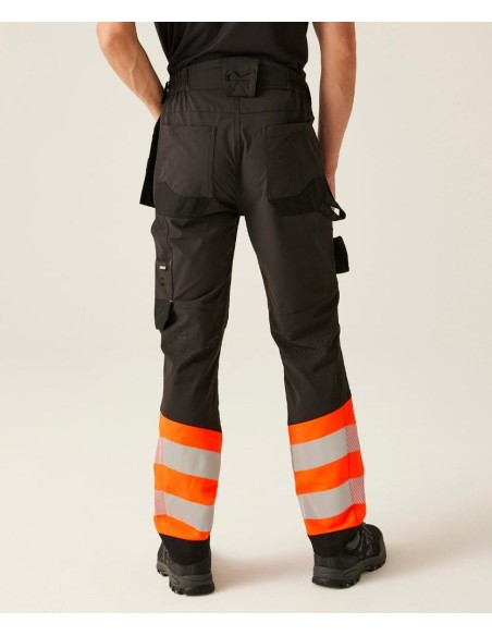 Regatta High Visibility Hi-Vis X-Pro Stretch holster trousers (Class 1)