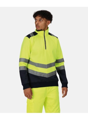 Regatta High Visibility Pro hi-vis ¼-zip sweatshirt