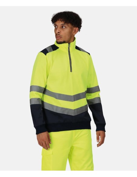 Regatta High Visibility Pro hi-vis ¼-zip sweatshirt