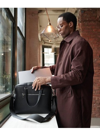 Quadra Tailored luxe PU briefcase