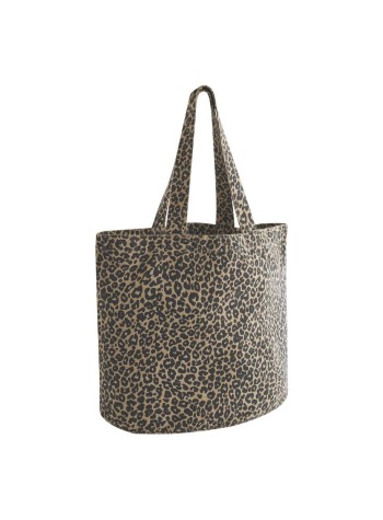 Westford Mill Leopard print canvas shopper 2