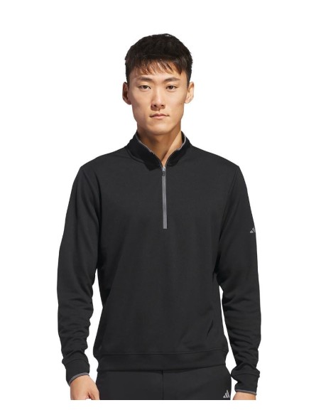adidas® UPF lightweight quarter-zip pullover