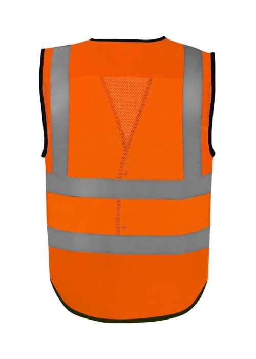 Yoko Hi-vis superior open mesh button waistcoat...