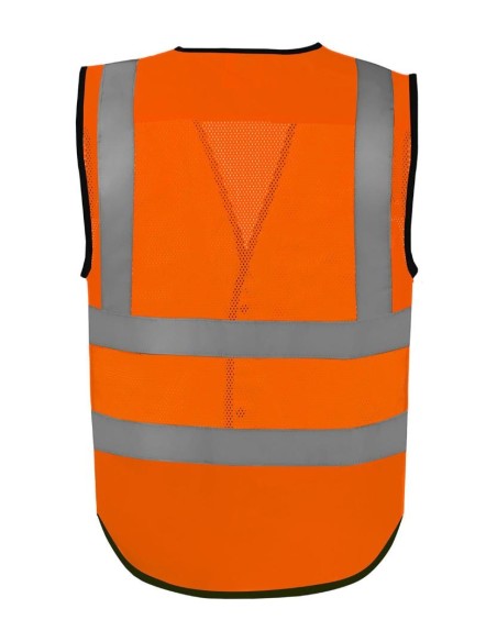 Yoko Hi-vis superior open mesh button waistcoat (HVW860)