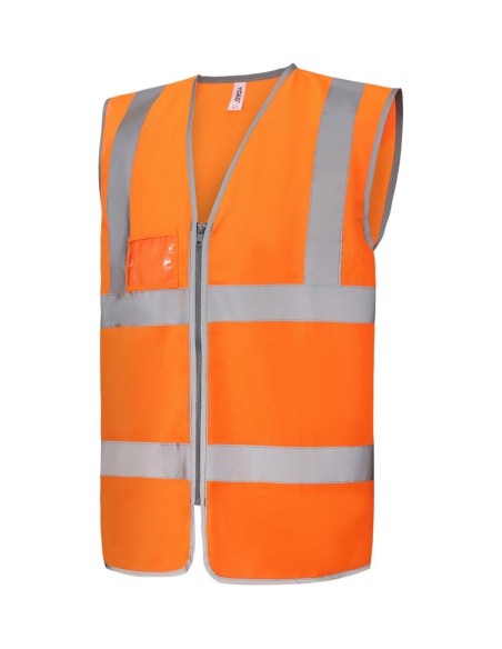 Yoko Hi-vis zip ID reflective border waistcoat (HVW103)