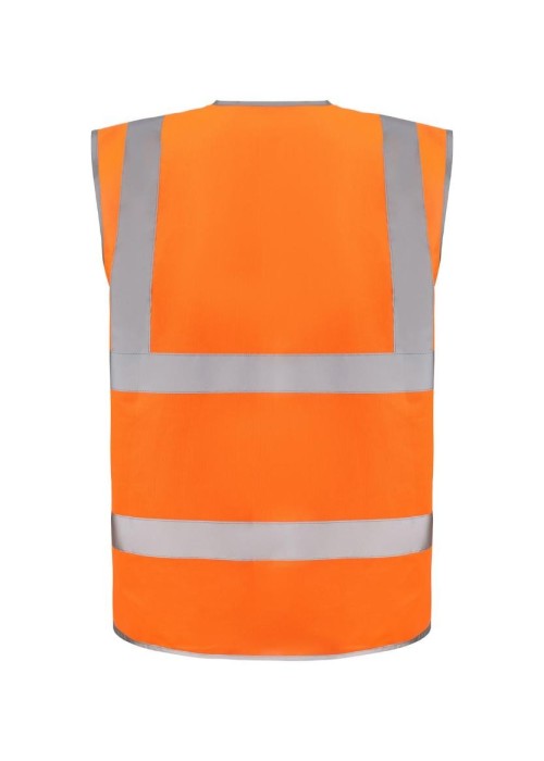 Yoko Hi-vis zip ID reflective border waistcoat...