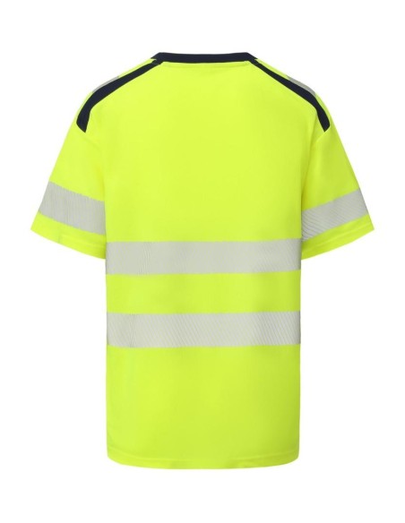Yoko Hi-vis mandarin collar comfort trim t-shirt (HVJ430)