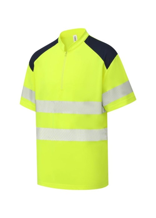 Yoko Hi-vis mandarin collar zip neck comfort...