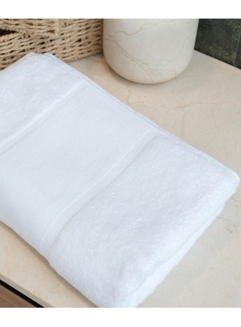 Towel City Organic bath towel with printable border