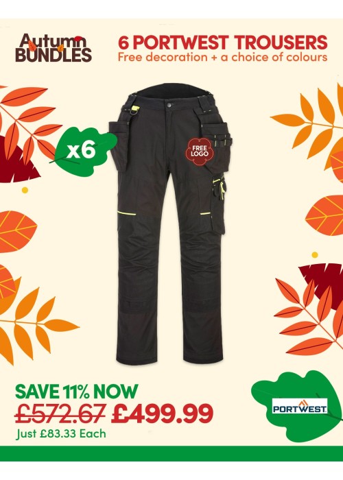 Bundle: 6 x Portwest WX3 Eco Stretch Holster...