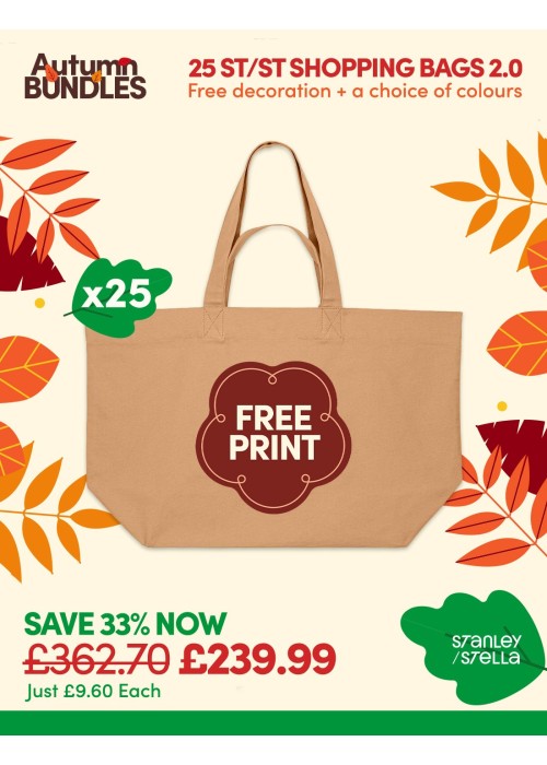 Bundle: 25 x Stanley/Stella Shopping Bag 2.0...