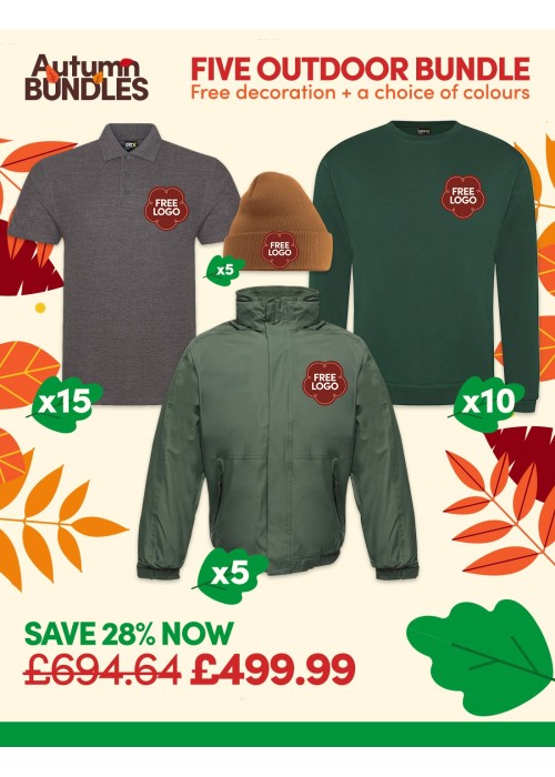 5 x Outdoor Worker Bundle with Free Logo