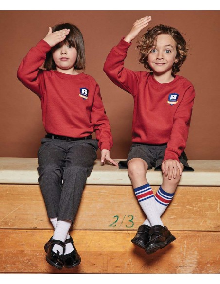 Russell Collection Kids raglan sleeve sweatshirt