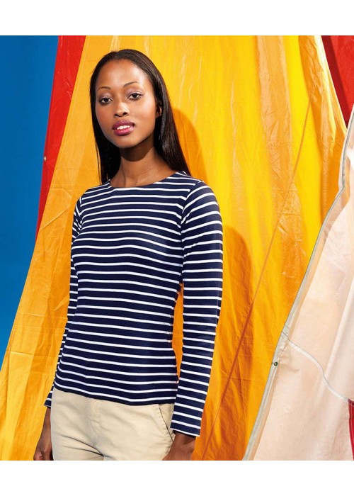 Asquith & Fox Women's Marinière coastal long...