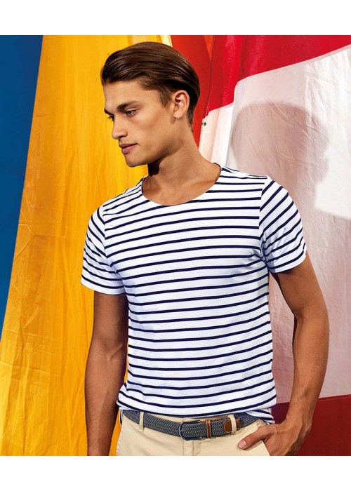 Asquith & Fox Men's Marinière coastal short...