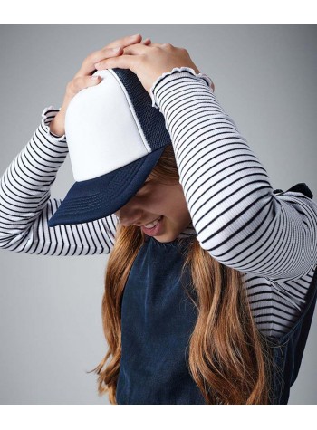 Beechfield Junior vintage snapback trucker