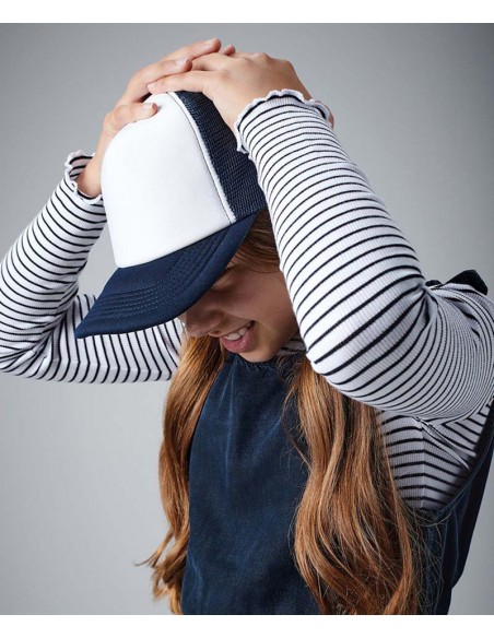 Beechfield Junior vintage snapback trucker