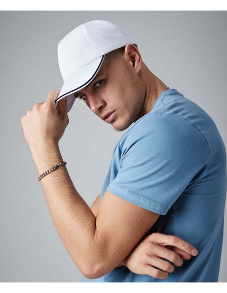 Beechfield Authentic 5-panel cap - piped peak