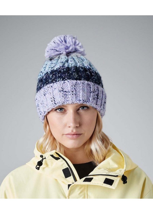 Beechfield Corkscrew Pom Pom Beanie