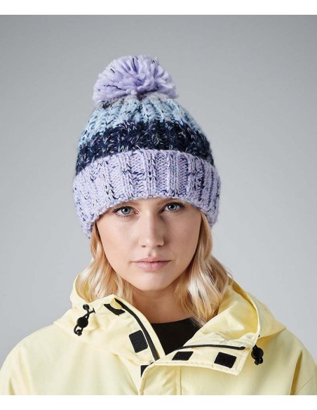 Beechfield Corkscrew Pom Pom Beanie