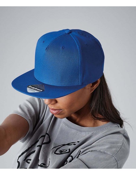 Beechfield 5-panel snapback rapper cap