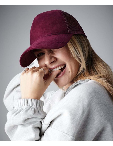 Beechfield Suede snapback trucker