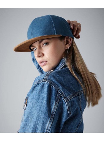 Beechfield Suede peak snapback