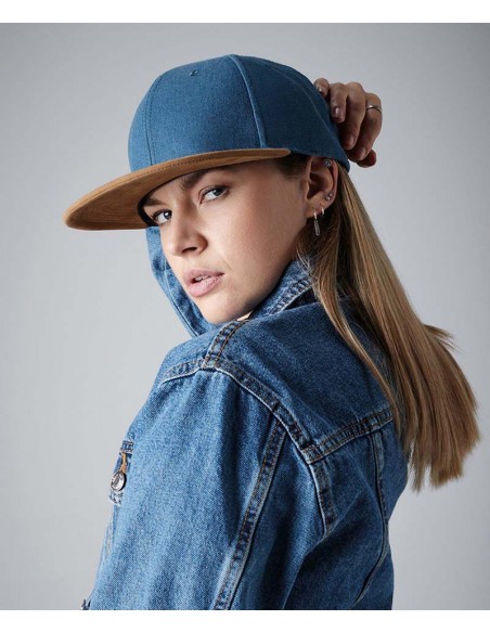 Beechfield Suede peak snapback