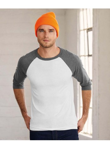 Bella+Canvas Unisex triblend ¾ sleeve baseball t-shirt