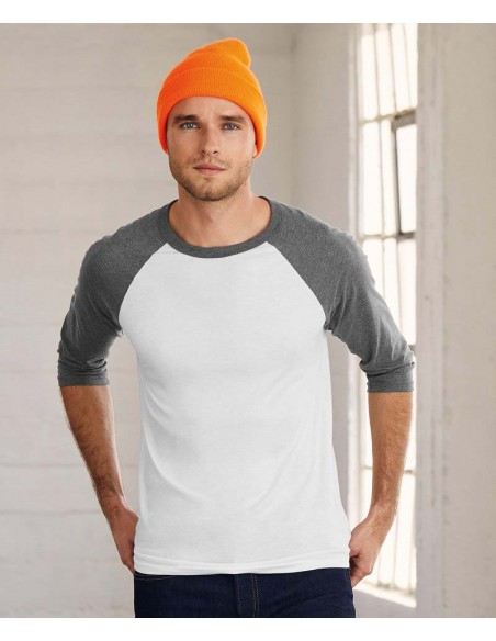 Bella+Canvas Unisex triblend ¾ sleeve baseball t-shirt