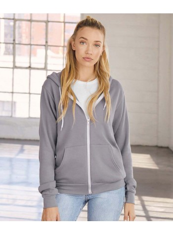 Bella+Canvas Unisex polycotton fleece full zip hoodie