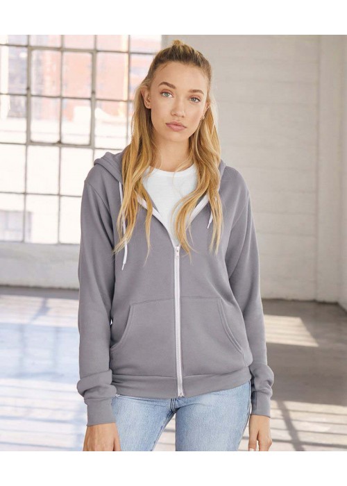 Bella+Canvas Unisex polycotton fleece full zip...