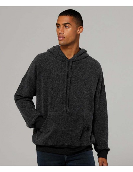 Bella+Canvas Unisex sueded fleece pullover hoodie