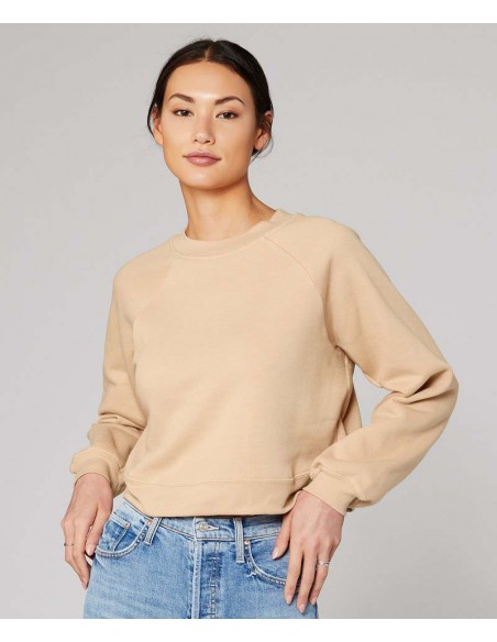 Bella+Canvas Women's raglan pullover fleece