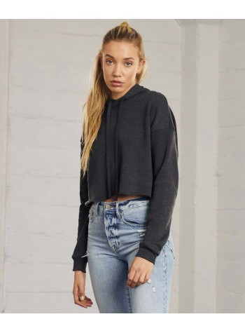 Bella+Canvas Women's cropped fleece hoodie
