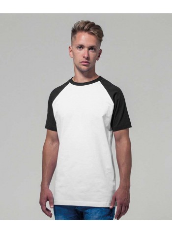 Build Your Brand Raglan contrast tee