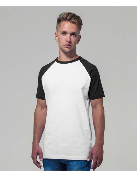 Build Your Brand Raglan contrast tee