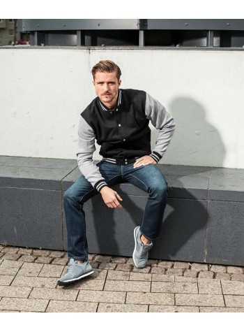 Build Your Brand Sweat college jacket