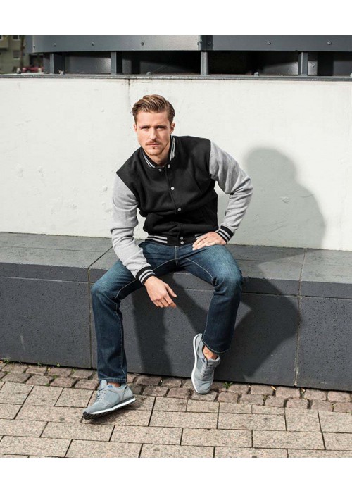 Build Your Brand Sweat college jacket