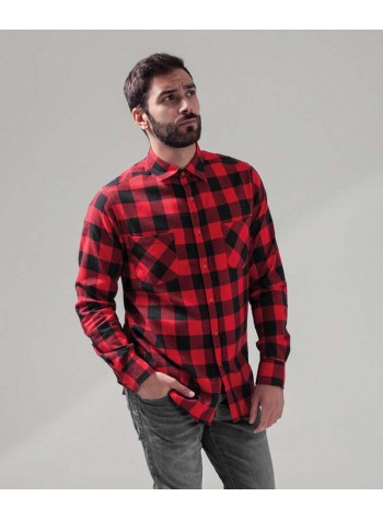Build Your Brand Checked flannel shirt