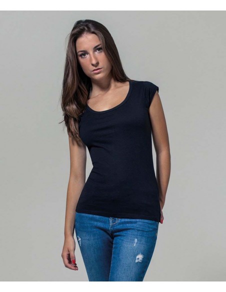 Build Your Brand Women's back cut tee