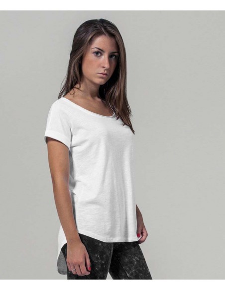 Build Your Brand Women's long slub tee