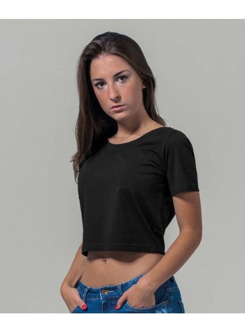 Build Your Brand Women's cropped tee
