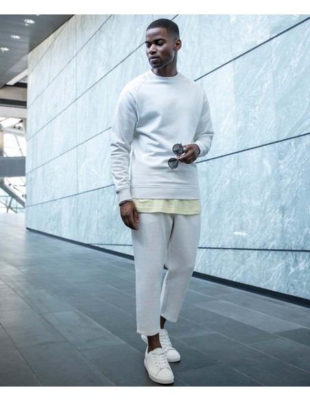 Build Your Brand Raglan sweat crew neck