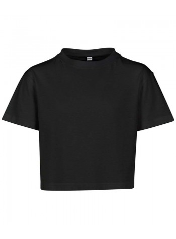 Build Your Brand Girls cropped Jersey tee