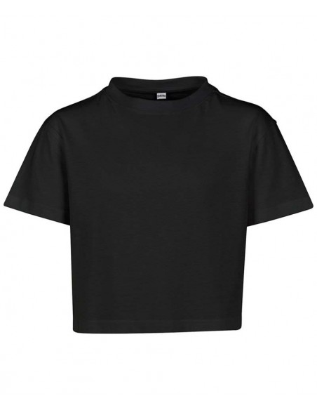 Build Your Brand Girls cropped Jersey tee