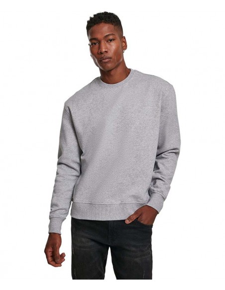 Build Your Brand Premium oversize crew neck